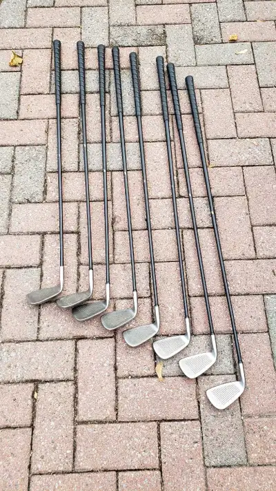 Set of Irons Titanium Face Golf Clubs Graphite Shaft Excellent c, View more