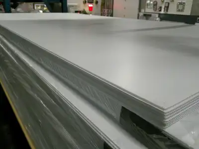 White Coroplast, 4 mil thick, 48" x 96", View more