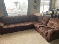 FREE Brown suede sectional