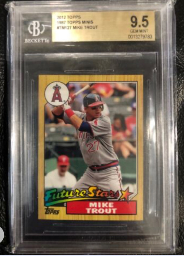 2012 Topps Mike Trout Mini RC Rookie 1987 Future Stars RC SP BGS in Arts & Collectibles in Mississauga / Peel Region