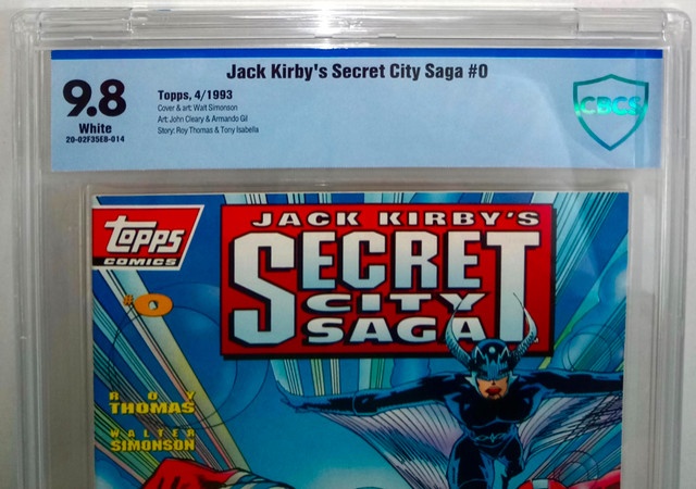 Jack Kirby's Secret City Saga # 0 CBCS 9.8 White Page Topps 1993 dans Bandes dessinées  à Ville de Montréal - Image 2