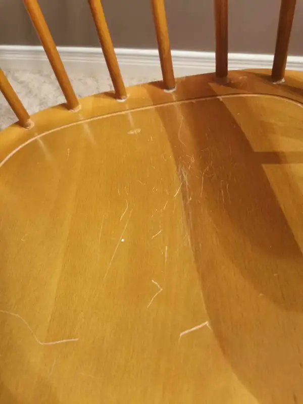 Solid Wood Rocking Chair Gold Stenciling in Chairs & Recliners in Kingston - Image 7