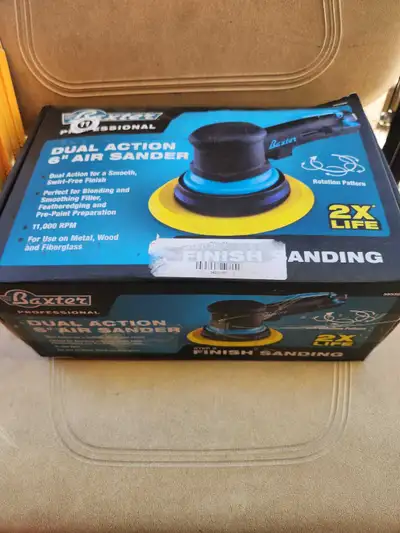 Baxter Air Sander 6pouces avec 11 paquets neuf!, View more