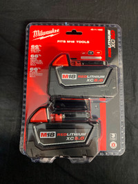 Brand New Milwaukee Batteries Red Lithium XC 5.0
