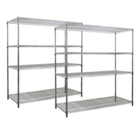 Commercial Wire Shelving/Shelfs Unit (72" High, 4 Shelves)