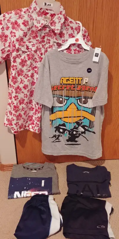 6 pieces of kids clothing in size 8 sold together or separately, View more