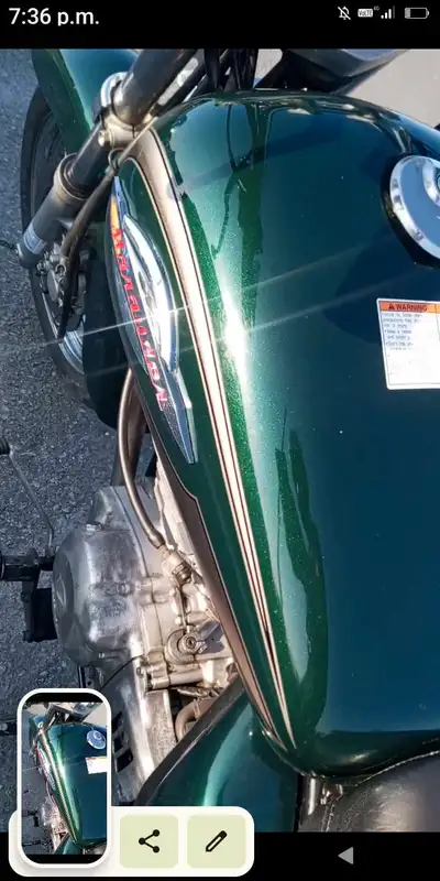 Works great easy to handle. Good on gas. New battery. Ready to ride. obo