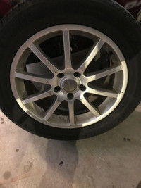 17inch Aluminum rims with TPMS sensors and Michelin X ice  tires