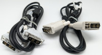 DVI Cable M-M DVI-D 5ft Long Cord 18-Pin Single Link. Câble 1.5M