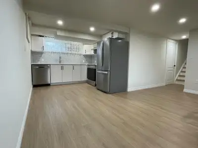 Newly renovated, bright, clean two bedroom apartment with separate entrance. Open concept layout wit...