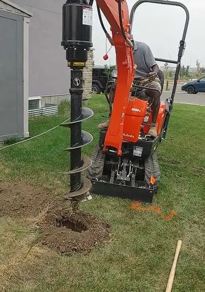 Experienced Professional Post Holes Digging for Fence/Deck Piles, View more