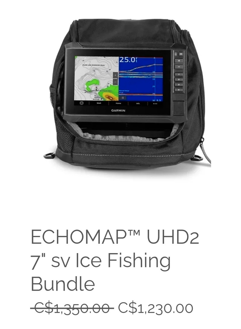ECHOMAP™ UHD2 7 sv Ice Fishing Bundle