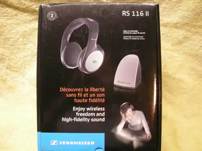 Sennheiser wireless headphone system, View more
