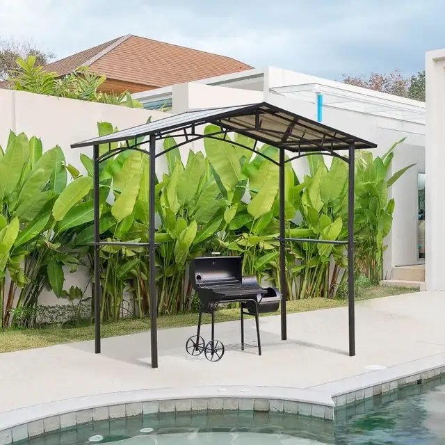 8' x 5' Hardtop Grill Gazebo Aluminium BBQ Canopy Gazebo Outdoor in Patio & Garden Furniture in Markham / York Region - Image 7