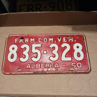 1960 Alberta License Plate 