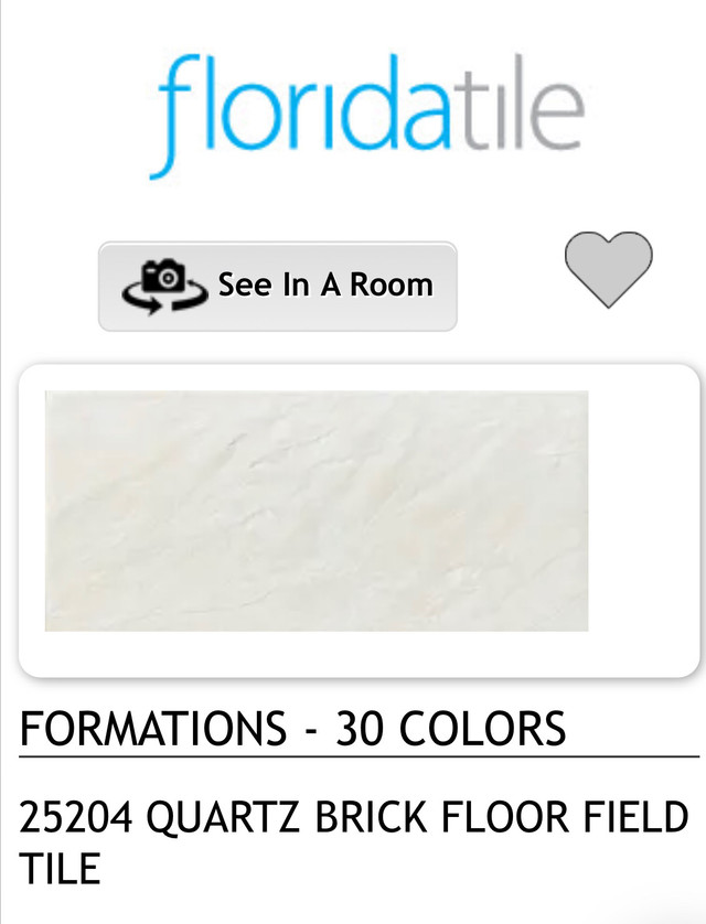 12”x24” Florida Tile - USA Quartz and Gravel color 88 sqft in Floors & Walls in St. Catharines