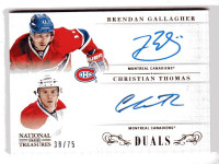 CARTE DE HOCKEY Dual Autographs #35 Brendan Gallagher