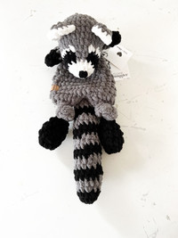 Handmade Crocheted Raccon Snuggler 