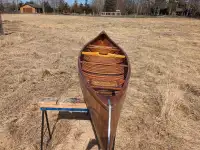 14.5 foot cedar strip canoe