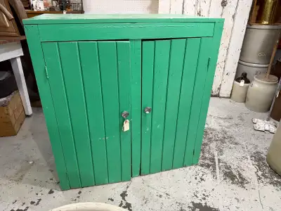 vintage solid wood storage cabinet , View more