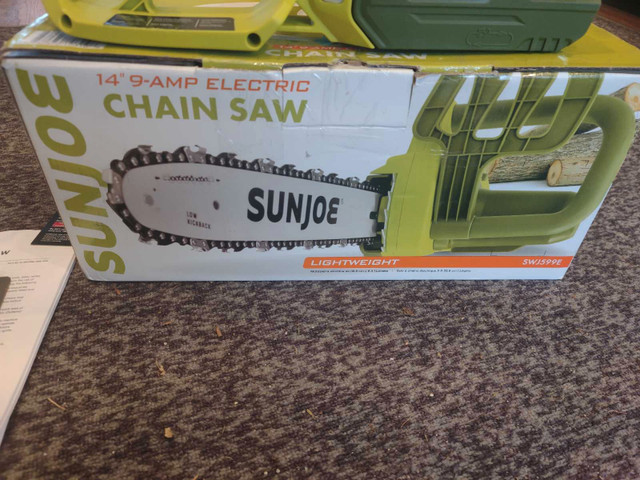 Sun Joe 14 Inch Chain Saw  in Outdoor Tools & Storage in Oakville / Halton Region - Image 2