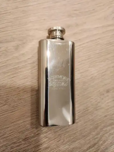 Stainless Steel 2oz Flask Bowmore Islay Single Malt Scotch Whisky Excellent Condition. Was on displa...