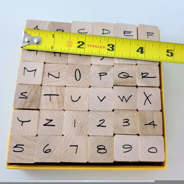 Penny Black Alphabet Rubber Stamps Kate Text Uppercase And Numbe in Hobbies & Crafts in Strathcona County - Image 4