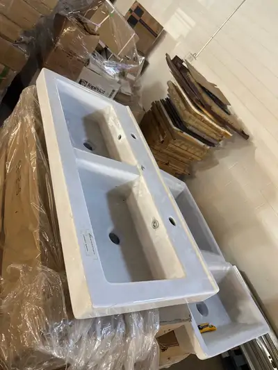 Double ceramic sink, View more