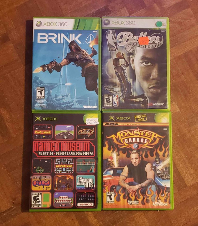 SELL OR TRADE All for $10 - lot of 4 xbox games brink ballz namc dans XBOX 360  à Longueuil/Rive Sud