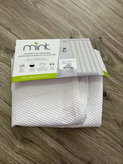 Mint shower curtain liner Rideau de doucher , View more