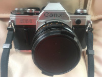 Vintage Canon AE1 Film Camera and Lenses