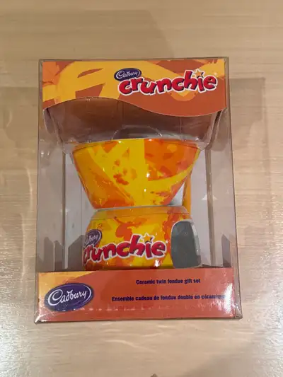 Cadbury Crunchie Ceramic Twin Fondue Gift Set, View more