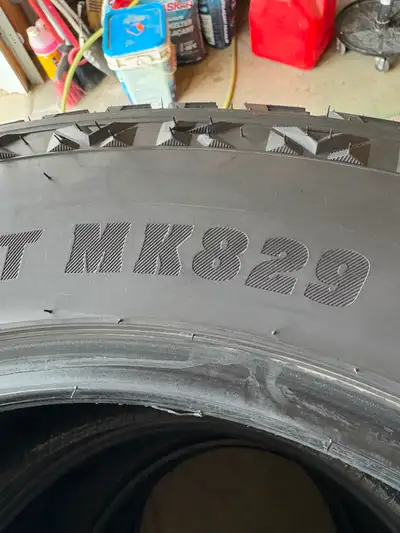 MileKing MK829 All Terrain tires. 305/55R20 snow flake stamped. All season tires. DOT 11/25. New 6 m...