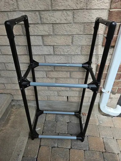 TIRE RACK. Lightweight and durable. Compact to fit in a small garage or shed. Will accommodate most...