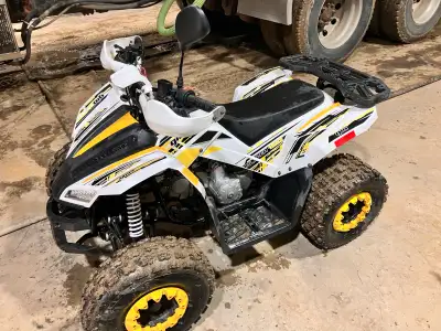 Runs great. Daughter has outgrown it. Would trade for bigger 4x4 quad and add some cash. Located in...