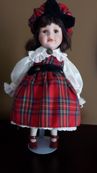 Wee Scottish Lassie, Porcelain Doll