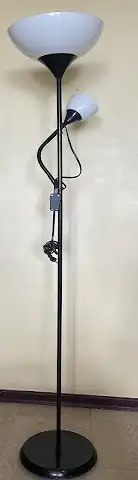 Floor Lamp with Adjustable Reading Light – Works Great, View more