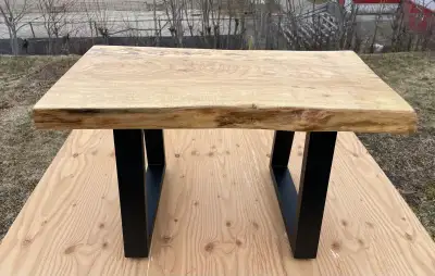 Wide Live Edge Coffee Table, View more