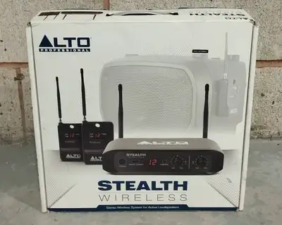 Alto Stealth Wireless Stereo Wireless System For Active Speakers, View more