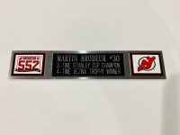 Martin Brodeur New Jersey Devils Nameplate