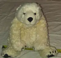 2 Large White Polar Bears Plush Stuffy Stuffed Animals Toys