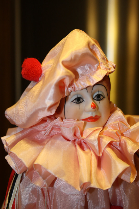 Clown Doll with windup music box–MUSICAL MICHAEL Limited Edition in Arts & Collectibles in Saint John