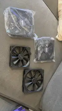 4 Brand New NZXT Case Fans