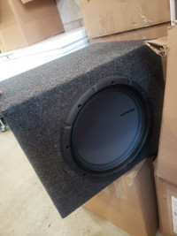Memphis 12" Subwoofer with ported box enclosed and amp 