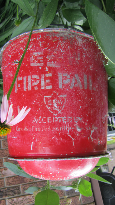 Rounded Bottom Metal Fire Pail By Great West Metal Co., View more