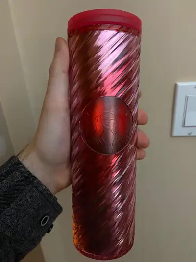 Starbucks 2022 Holiday Candy Cane Swirl Acrylic Tumbler 16oz Tra, View more