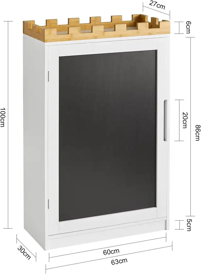 NEW Kids Cabinet Bookcase with Chalkboard (Sobuy) White in Bookcases & Shelving Units in Markham / York Region - Image 4