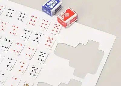 I have a sheet of miniature playing cards, still sealed in the original packaging, ready for craftin...