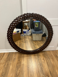 Wooden framed mirror 