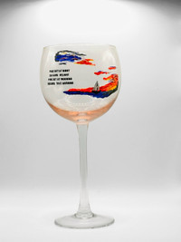 Hand painted wine glasses and hand made earrings